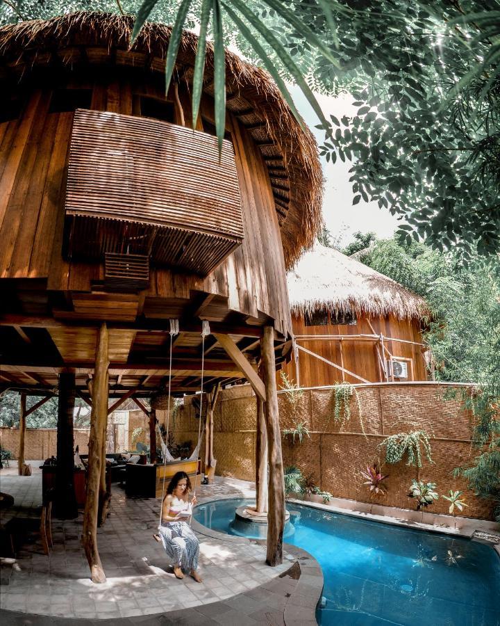 Villa Gili Treehouse Gili Trawangan Esterno foto